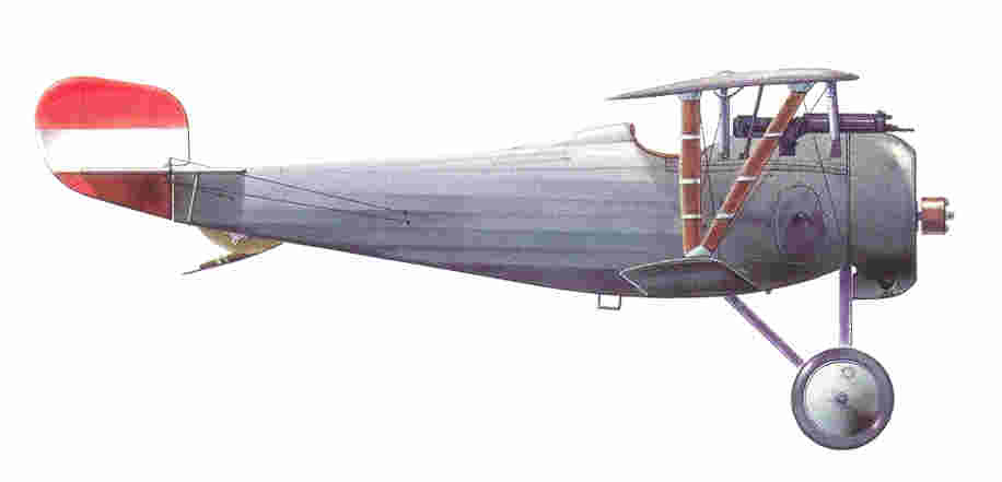 Nieuport No.1 Note: Tail colour incorrect shade of red